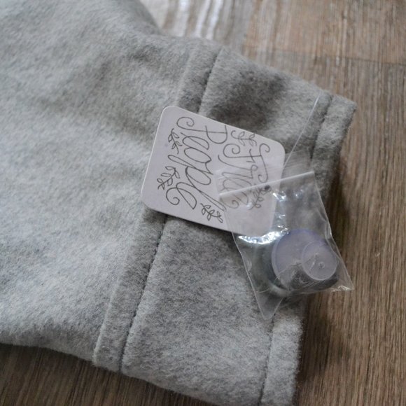 NWT Free People Bella Dolman Wool Gray Oversized Button Pea Jacket Size Large - Picture 4 of 7